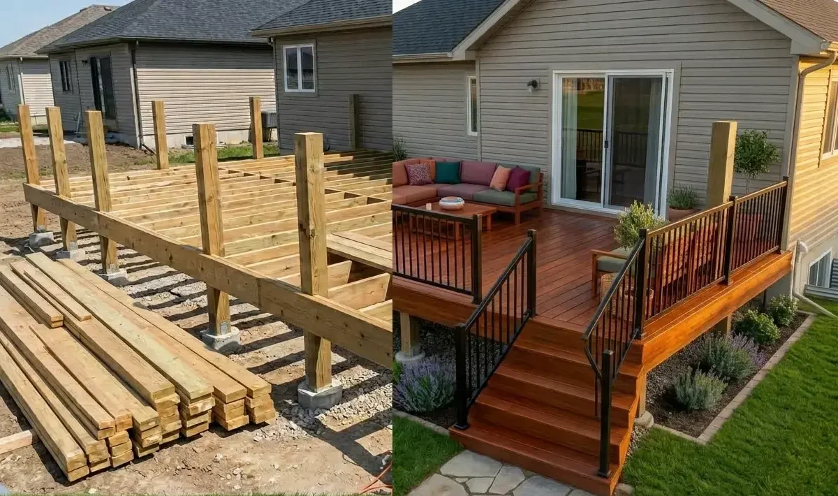 Deck construction services in Connecticut by Yank Remodeling & Building